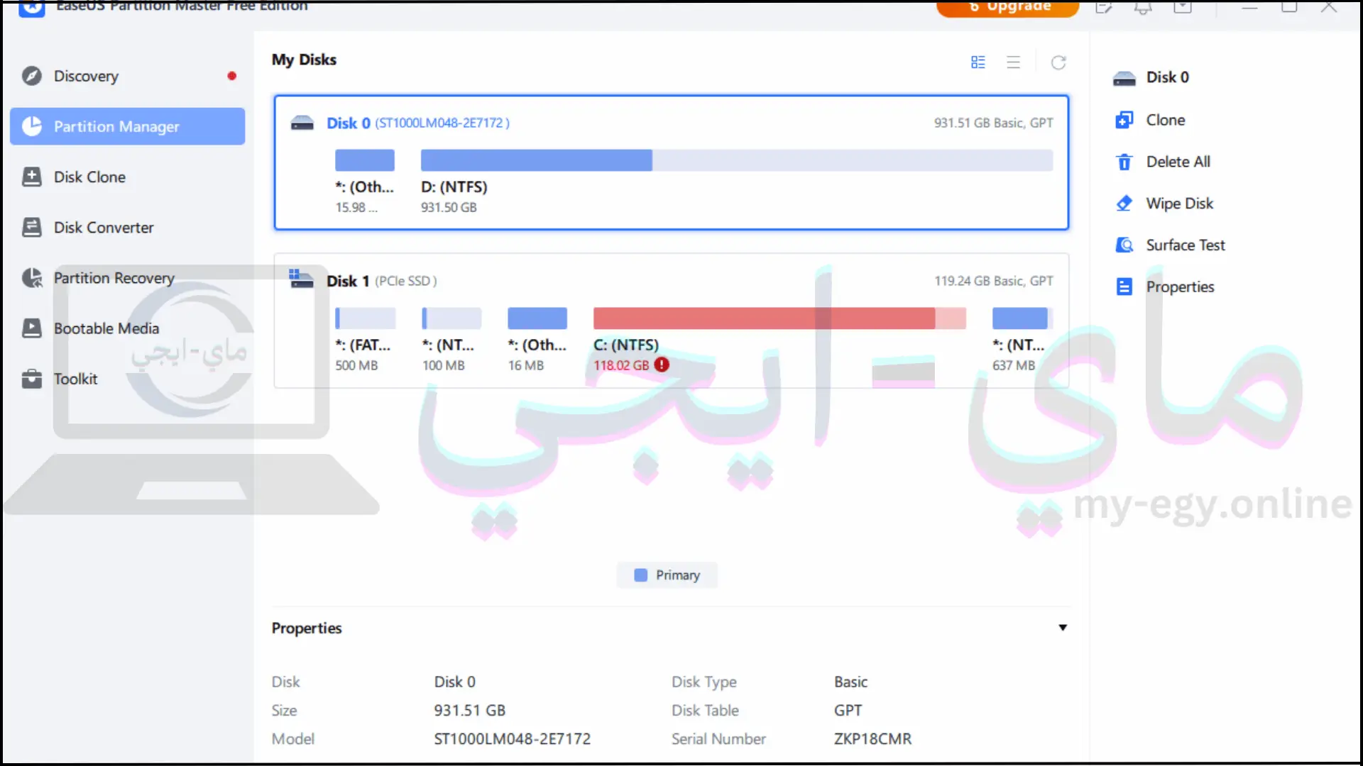 تحميل برنامج easeus partition master كامل من ميديا فاير