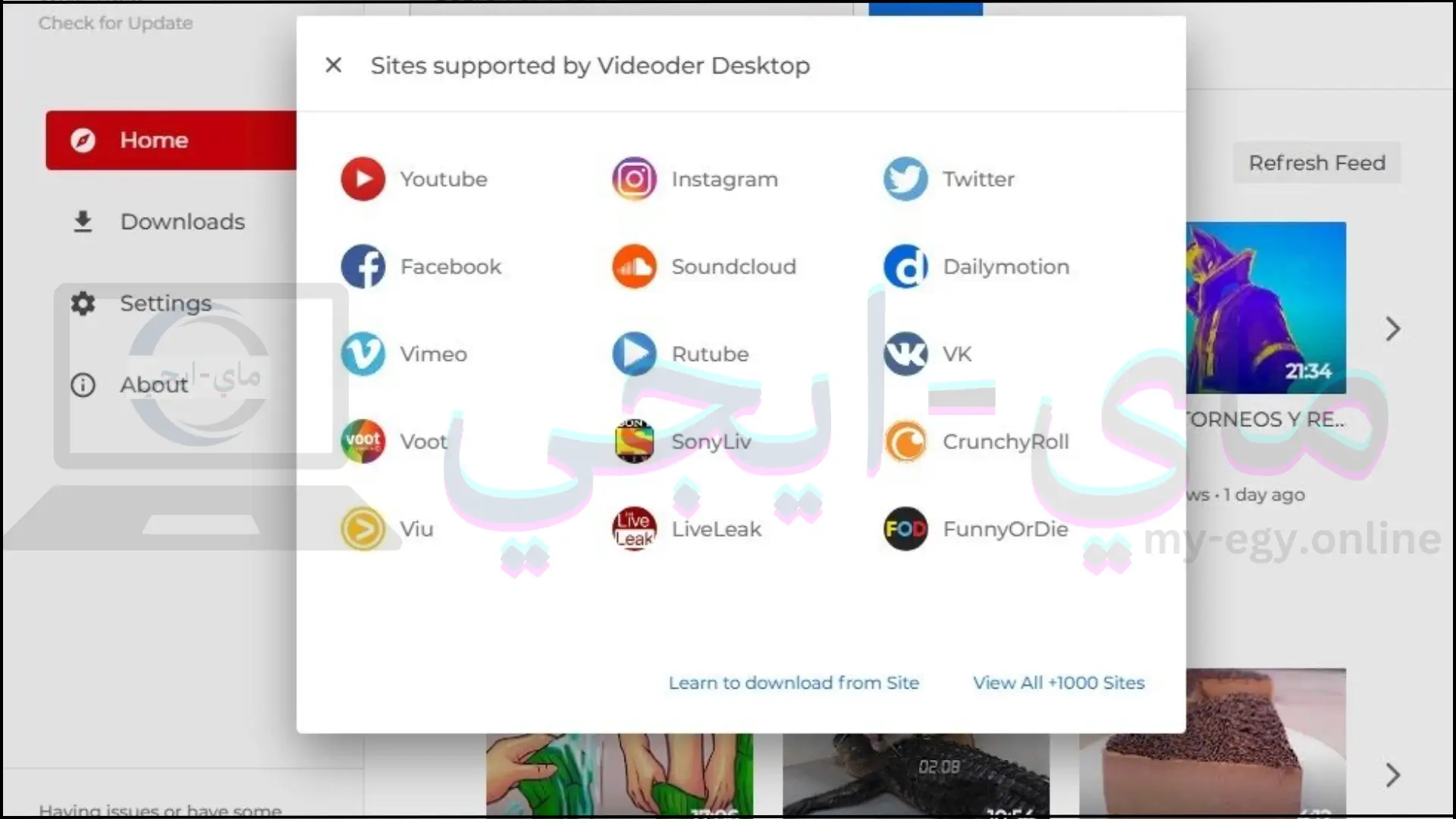 تحميل برنامج Videoder للكمبيوتر